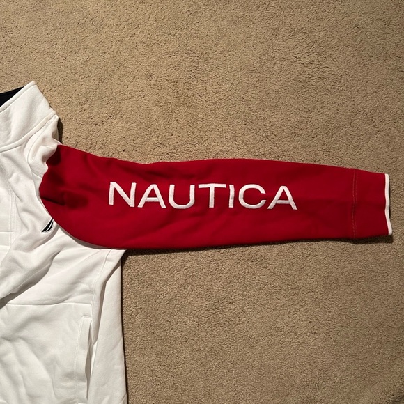 NAUTICA Colorblock Heritage Mock-Neck Active Pullover - Picture 4 of 6